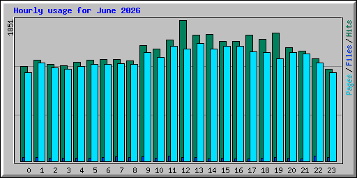 Hourly usage for June 2026