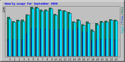 Hourly usage for September 2026